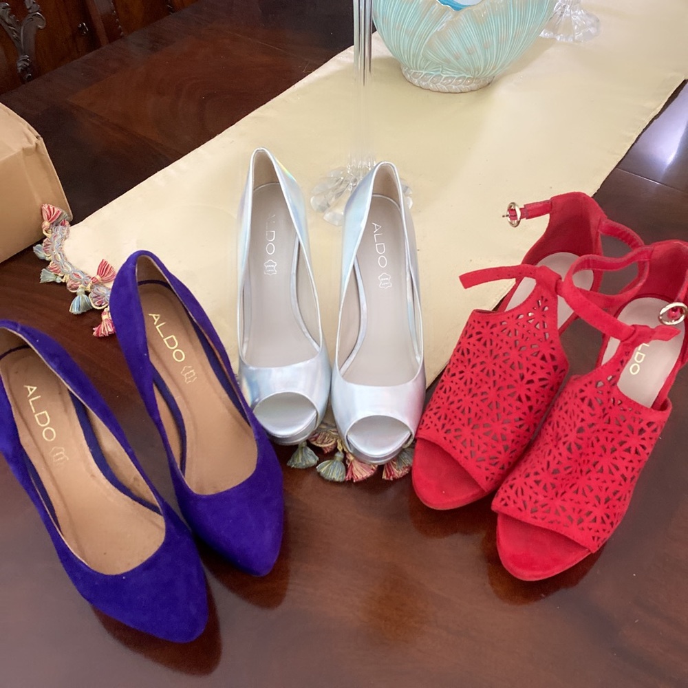 Aldo 7.5 heel bundle/collection. Purchasing all 3 pairs